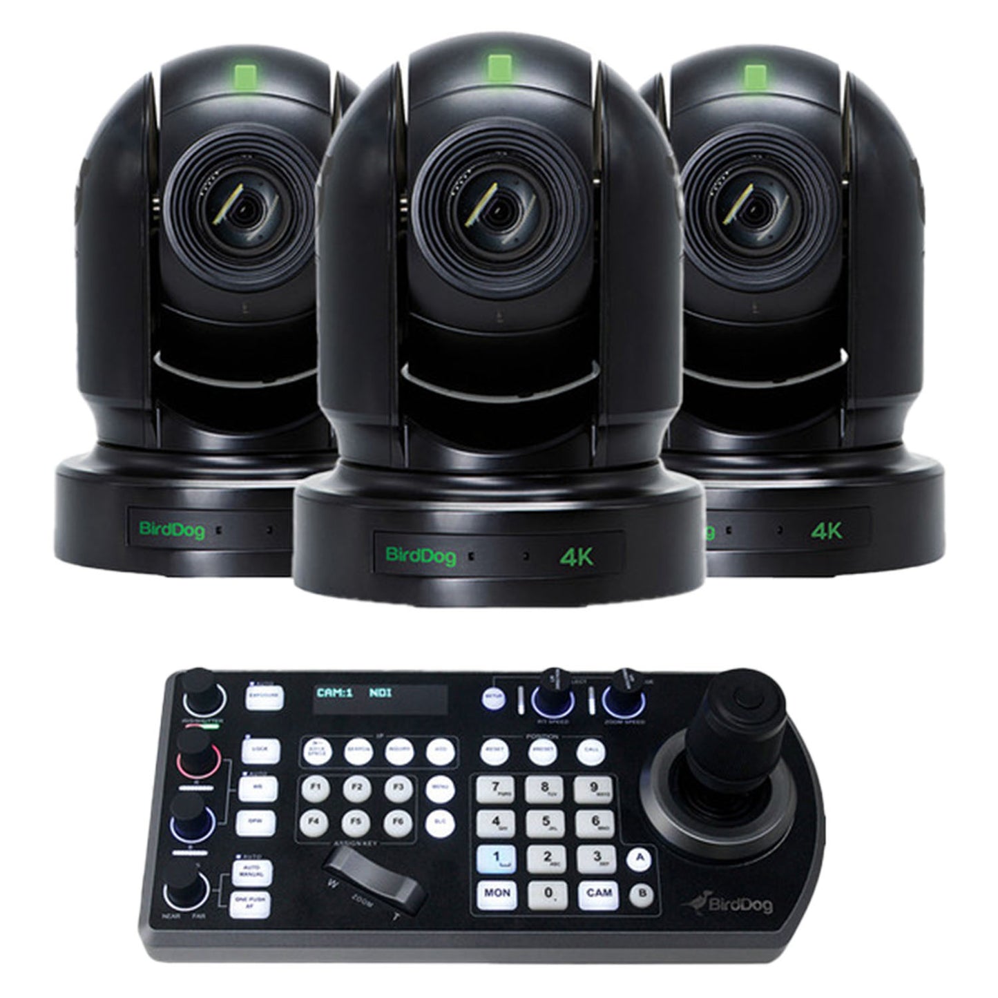 BirdDog P400 4K PTZ 3 Kit Camera +Controler and Case